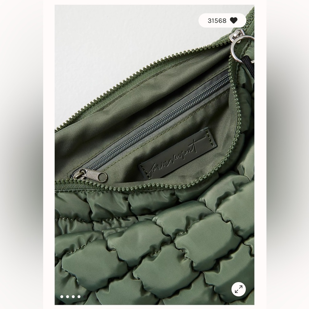 FP Movement Quilted Carryall NWT New with Tags Sage color Sold Out - Picture 3 of 7